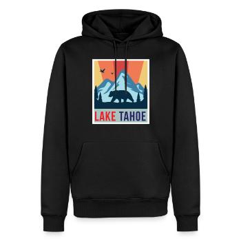 Lake Tahoe Grizzlybär California Ski Mountains Cam - Männer Premium Bio Hoodie - Schwarz - Vorne - Nico (187cm)