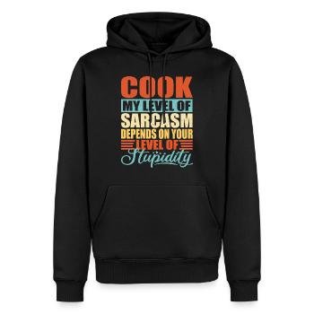 Koch sarkasmus Lustiger Koch - Männer Premium Bio Hoodie - Schwarz - Vorne - Nico (187cm)