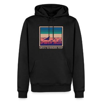 Korallenriff Australien Great Barrier Reef Tauchen - Männer Premium Bio Hoodie - Schwarz - Vorne - Nico (187cm)