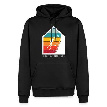 Korallenriff Meer Australien Great Barrier Reef Ta - Männer Premium Bio Hoodie - Schwarz - Vorne - Nico (187cm)