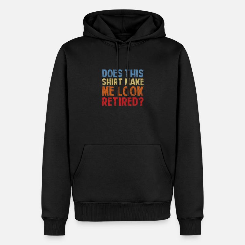 Ruhestand - Männer Premium Bio Hoodie - Schwarz