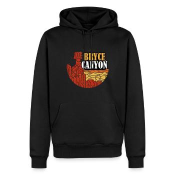 Bryce Canyon Utah National Park Randonnée souvenir - Sweat à capuche Premium bio Homme - noir - Devant - Nico (187cm)