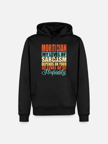 Undertaker Gravedigger Mortician profession - Men’s Premium Organic Hoodie - black
