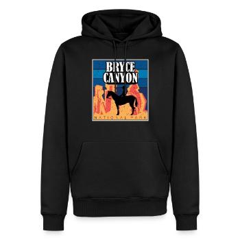 Parc national de Bryce Canyon Utah Souvenir Randonnée - Sweat à capuche Premium bio Homme - noir - Devant - Nico (187cm)