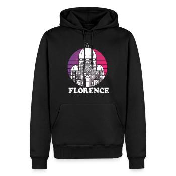 Florence Maison Italienne Dôme Toscane Cathédrale Itali - Sweat à capuche Premium bio Homme - noir - Devant - Nico (187cm)