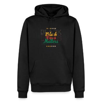 Black Lives Matter Melanin National Freedom Day - Men’s Premium Organic Hoodie - black - Front - Nico (187cm)