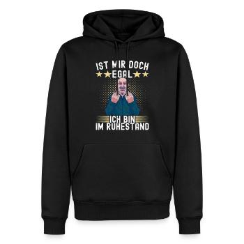 Ruhestand Rente - Männer Premium Bio Hoodie - Schwarz - Vorne - Nico (187cm)