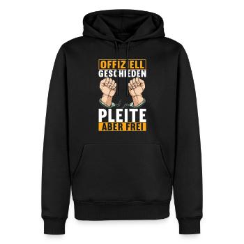 Geschieden Scheidung - Männer Premium Bio Hoodie - Schwarz - Vorne - Nico (187cm)