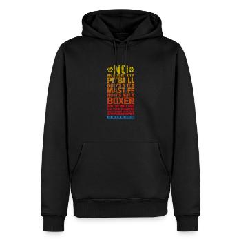 American Bulldog Dog Dog Lovers Cadeau - Sweat à capuche Premium bio Homme - noir - Devant - Nico (187cm)