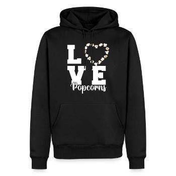 Popcorn Love Cinema Abend Reis Snack für den Filma - Männer Premium Bio Hoodie - Schwarz - Vorne - Nico (187cm)