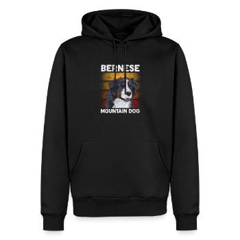 Chien de montagne bernois Chien de montagne Chien Amoureux Cadeau - Sweat à capuche Premium bio Homme - noir - Devant - Nico (187cm)
