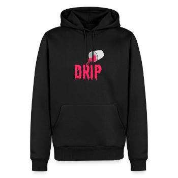Hip Hop Rap Music Rapper Hiphop Gift - Sweat à capuche Premium bio Homme - noir - Devant - Nico (187cm)