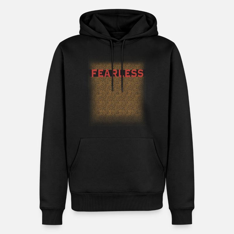 Intrépide - Sweat à capuche Premium bio Homme - noir