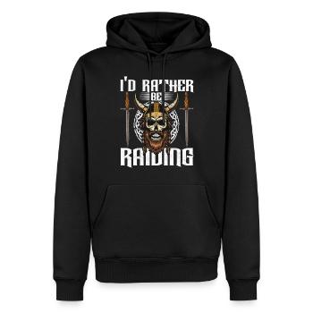 Viking Nordic - Sweat à capuche Premium bio Homme - noir - Devant - Nico (187cm)