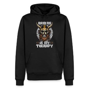 Viking Nordic - Sweat à capuche Premium bio Homme - noir - Devant - Nico (187cm)