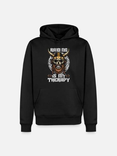 Vikinger Nordisch - Männer Premium Bio Hoodie - Schwarz