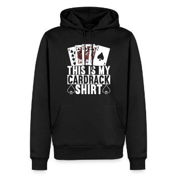 Poker Poker Player Casino - Sweat à capuche Premium bio Homme - noir - Devant - Nico (187cm)