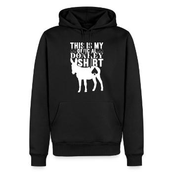 Poker Poker Player Casino - Sweat à capuche Premium bio Homme - noir - Devant - Nico (187cm)