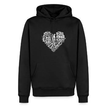Poker Poker Player Casino - Sweat à capuche Premium bio Homme - noir - Devant - Nico (187cm)