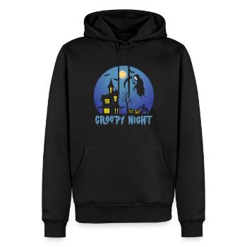 Sensenmann Gruseliger Nachtengel des Todes Hallowe - Männer Premium Bio Hoodie - Schwarz - Vorne - Nico (187cm)