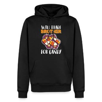 Sorcière Reine Halloween Party Cauchemar Sorcières effrayantes - Sweat à capuche Premium bio Homme - noir - Devant - Nico (187cm)