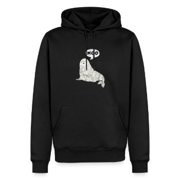 Biologie marine Biologiste marin Biolgy Gift - Sweat à capuche Premium bio Homme - noir - Devant - Nico (187cm)