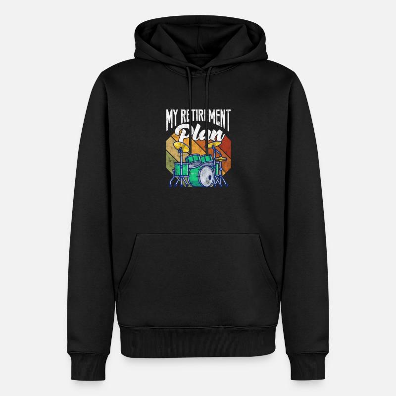 Batteur de retraite - Sweat à capuche Premium bio Homme - noir
