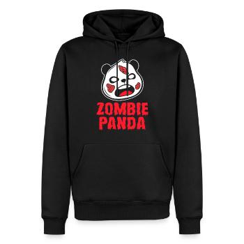 Panda animaux mignons pandas en bambou - Sweat à capuche Premium bio Homme - noir - Devant - Nico (187cm)