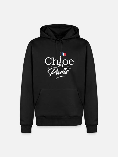 Eiffelturm Paris Französische Liebe - Männer Premium Bio Hoodie - Schwarz