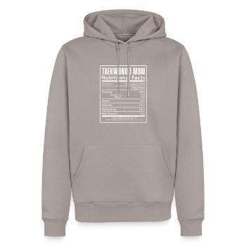 Taekwondo Mutter - Männer Premium Bio Hoodie - Taupe - Vorne - Nico (187cm)