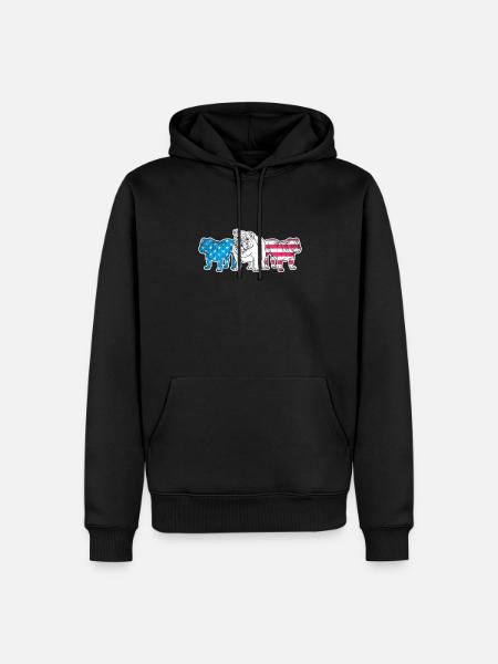 American Bulldog - Men’s Premium Organic Hoodie - black