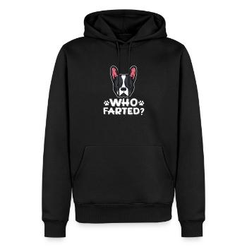 Boston Terrier Dog Dogs Dog Lovers Cadeau - Sweat à capuche Premium bio Homme - noir - Devant - Nico (187cm)