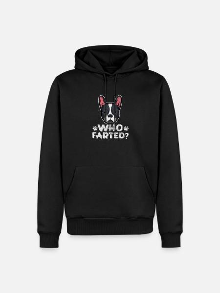 Boston Terrier - Men’s Premium Organic Hoodie - black