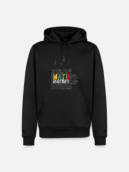 Mathe Mathelehrer - Männer Premium Bio Hoodie - Schwarz