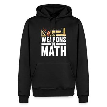 Mathe Mathelehrer - Männer Premium Bio Hoodie - Schwarz - Vorne - Nico (187cm)