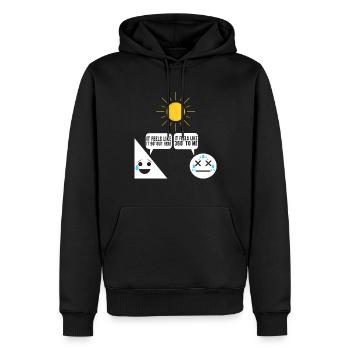 Mathe Mathelehrer - Männer Premium Bio Hoodie - Schwarz - Vorne - Nico (187cm)