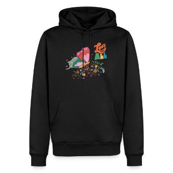 Butterfly Love All Motivational Quote with Butterf - Männer Premium Bio Hoodie - Schwarz - Vorne - Nico (187cm)
