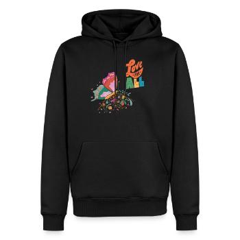 Butterfly Motivation Cute Butterflies - Männer Premium Bio Hoodie - Schwarz - Vorne - Nico (187cm)