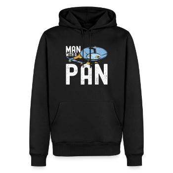 Goldwaschen Goldschürfer - Männer Premium Bio Hoodie - Schwarz - Vorne - Nico (187cm)