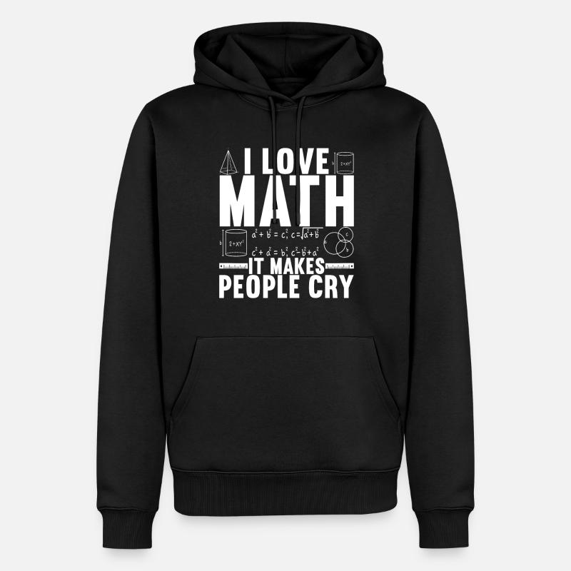 Professeur de mathématiques - Sweat à capuche Premium bio Homme - noir
