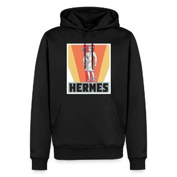 Hermes Griechenland Gott Griechische Mythologie An - Männer Premium Bio Hoodie - Schwarz - Vorne - Nico (187cm)