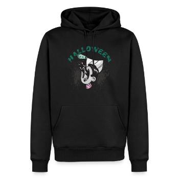 Gruseliges Halloween-Party-Albtraum-Horror-Hallowe - Männer Premium Bio Hoodie - Schwarz - Vorne - Nico (187cm)