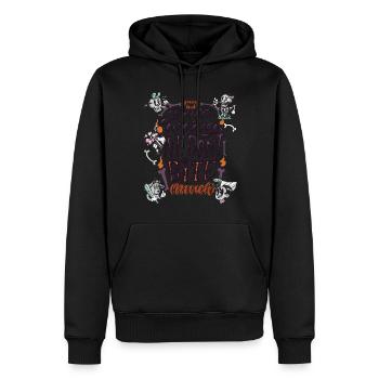 Halloween beißt untotes Skelett-Halloween-Party-Al - Männer Premium Bio Hoodie - Schwarz - Vorne - Nico (187cm)