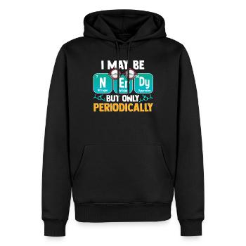 Nerd Periodensystem - Männer Premium Bio Hoodie - Schwarz - Vorne - Nico (187cm)