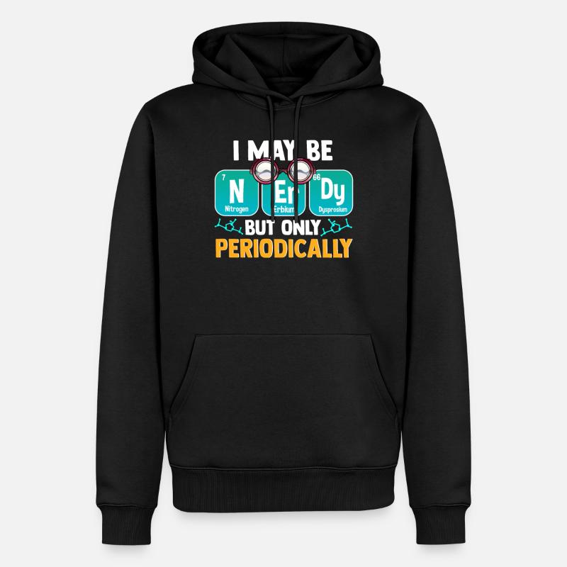 Nerd Periodensystem - Männer Premium Bio Hoodie - Schwarz