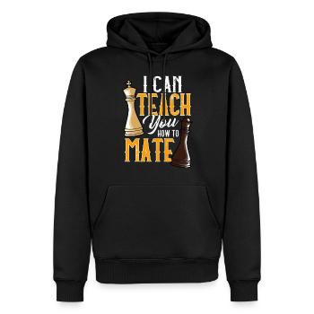 Chess players Chess - Men’s Premium Organic Hoodie - black - Front - Nico (187cm)