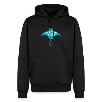 Biologie marine Biologiste marin Biolgy Gift - Sweat à capuche Premium bio Homme - noir - Devant - Nico (187cm)