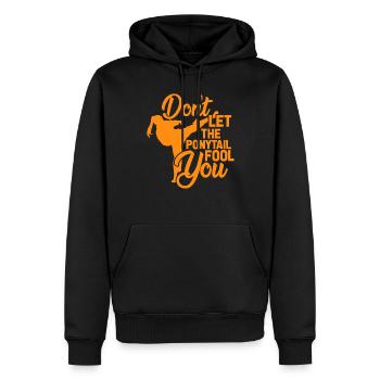 Taekwondo - Sweat à capuche Premium bio Homme - noir - Devant - Nico (187cm)