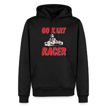 Kart Racer Go-Kart Racing Track Racing Fun - Sweat à capuche Premium bio Homme - noir - Devant - Nico (187cm)