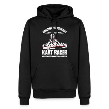 Kart Go-Kart fahren Rennbahn Fun Rennstrecke - Männer Premium Bio Hoodie - Schwarz - Vorne - Nico (187cm)